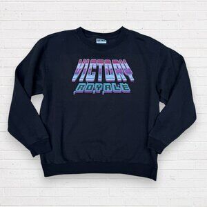 FORTNITE Victory Royal Crew Neck Sweatshirt Black Size S/M